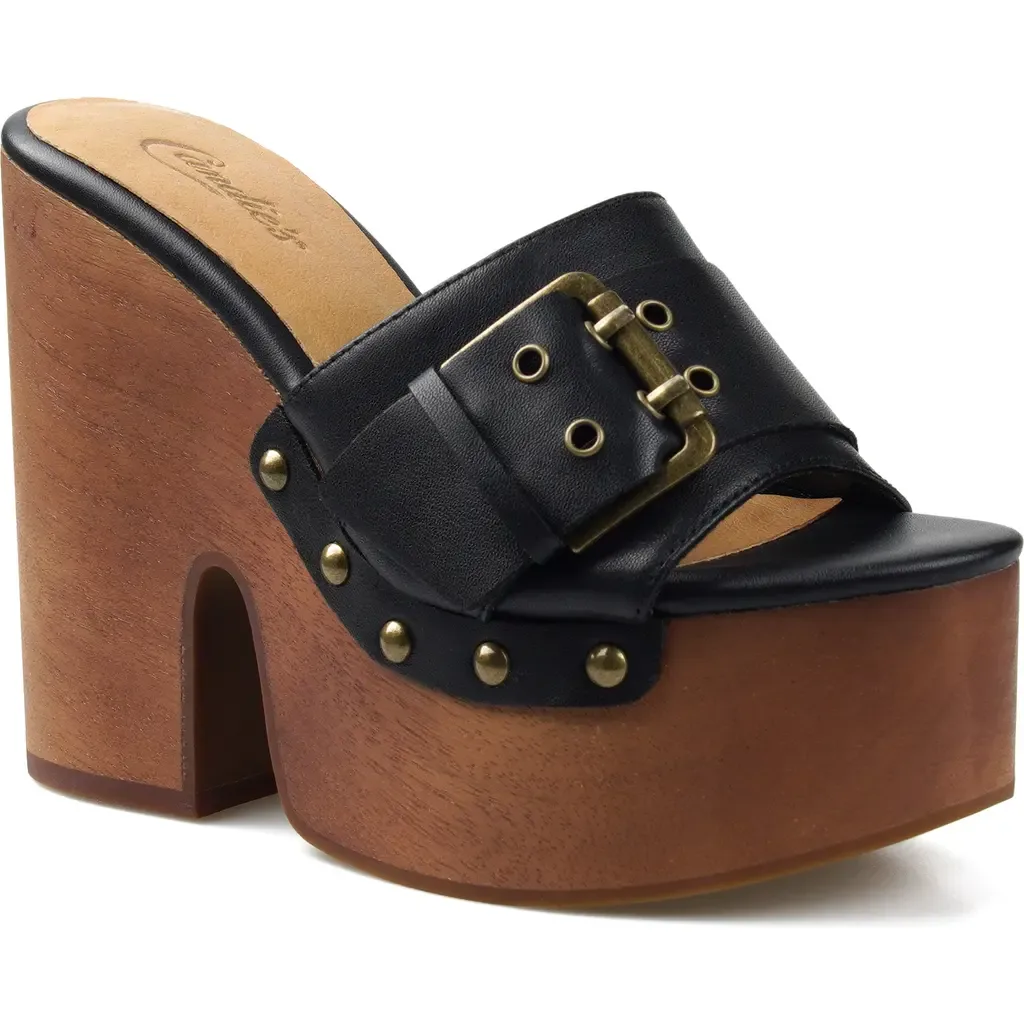 Crista Platform Slide Sandal by Candie's
