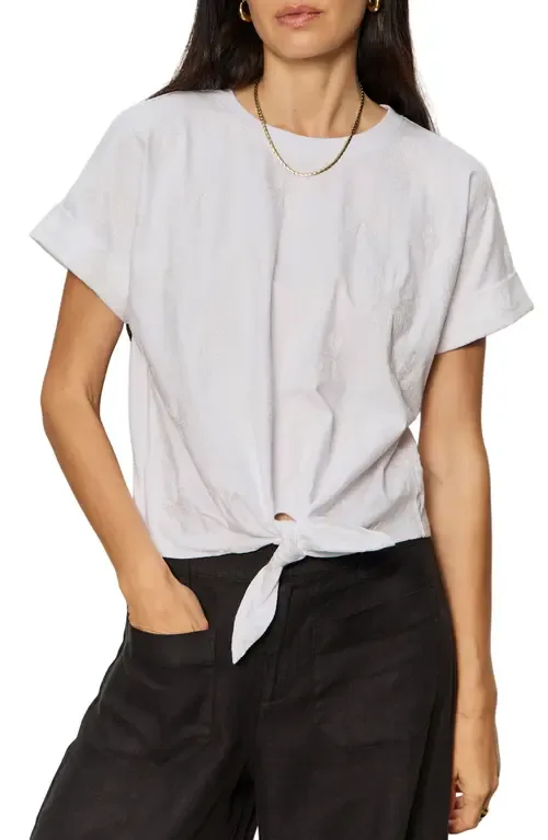 All Day Embroidered Tie Hem T-Shirt by Sanctuary