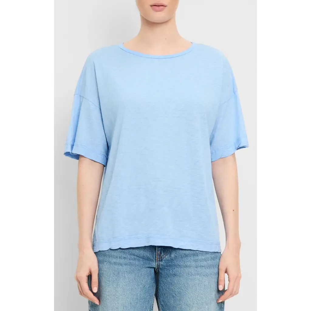 Tilda Oversize Cotton Crewneck T-Shirt by Michael Stars