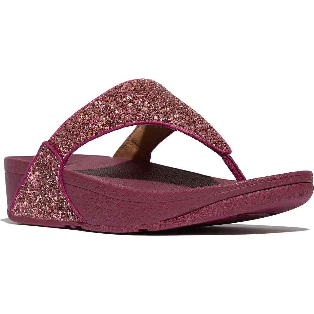 Lulu Multi-Tonal Glitter Toe-Post Sandals by FitFlop