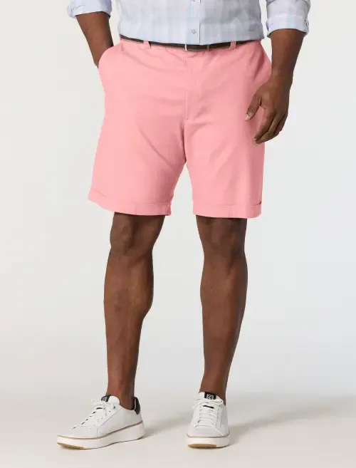 Linen-Blend Tech Shorts by Oak Hill by DXL