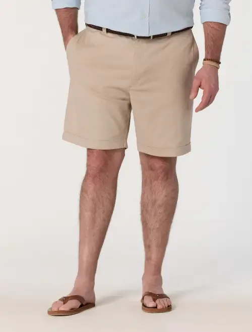 Linen-Blend Tech Shorts
