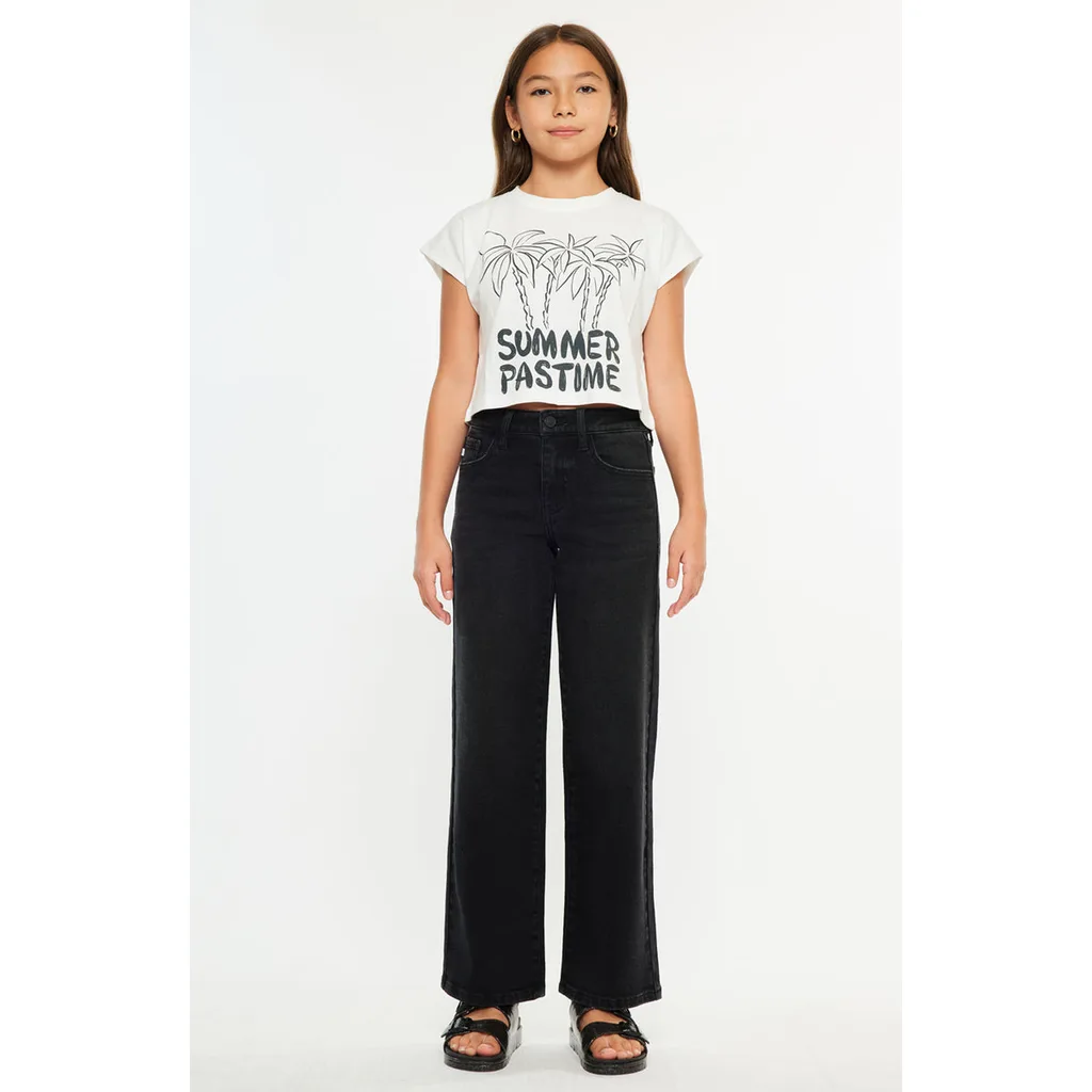 Coralynne High Rise Wide Leg Jeans by KanCan