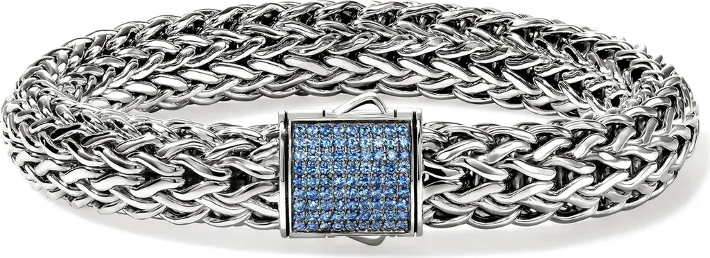 Icon Bracelet, Sterling Silver, Pavé, 10.5mm by John Hardy