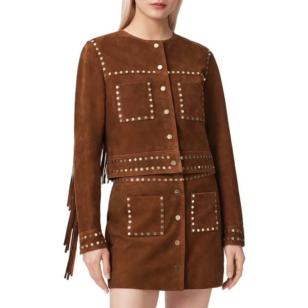Alice Fringe Suede Western Jacket by AllSaints