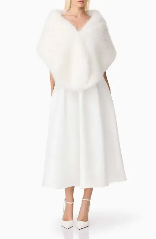 Lucyna Faux Fur Capelet by Elliatt