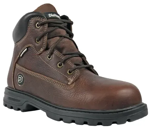 Charger V2 Waterproof Composite Toe Work Shoe in Brown Leather by DieHard