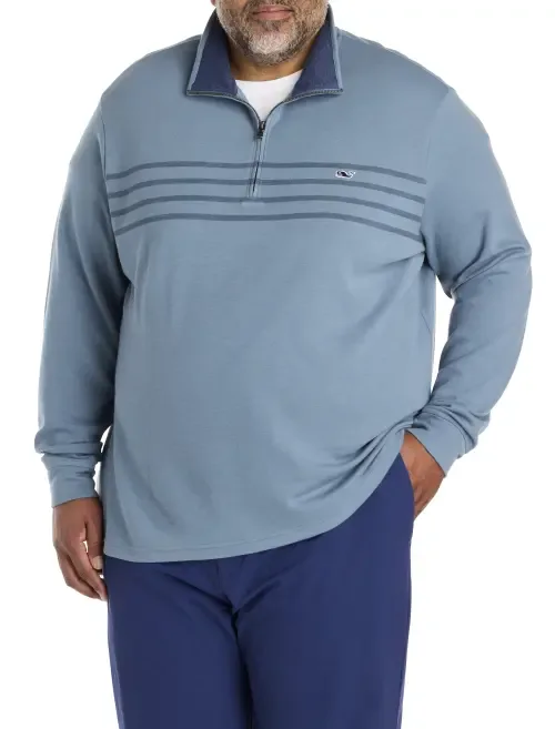 Brenton Stripe Saltwater 1/4-Zip Pullover by vineyard vines