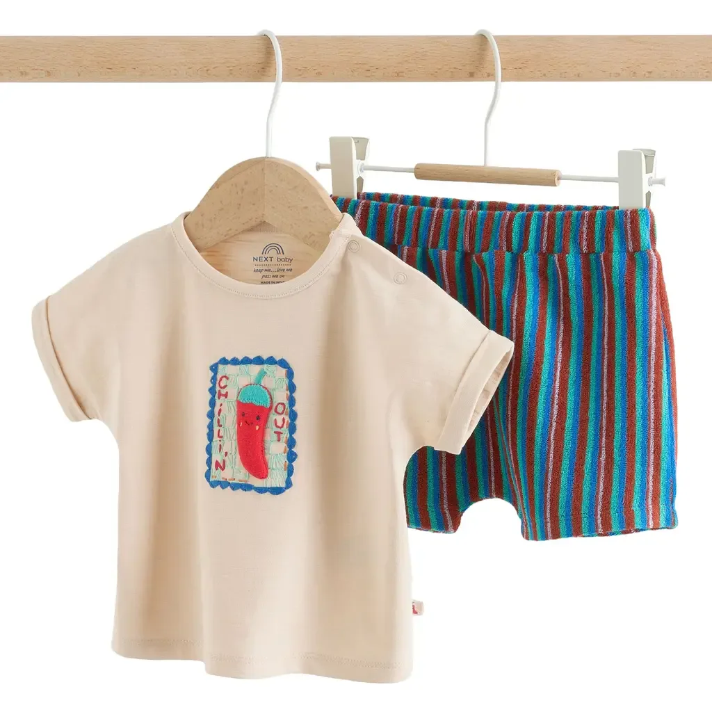 Chilli Appliqué T-Shirt & Shorts Set by NEXT