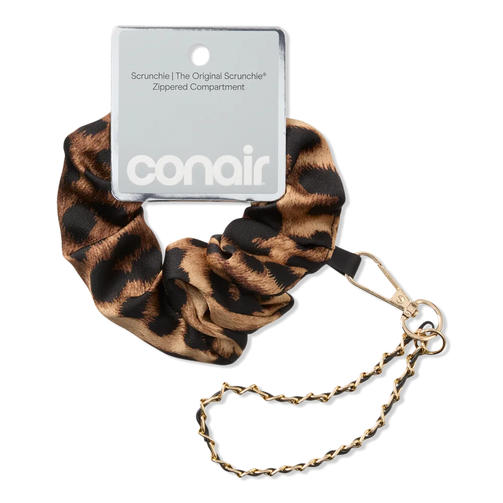 Animal Scrunchie with Zipper and Chain by Conair Accessories
