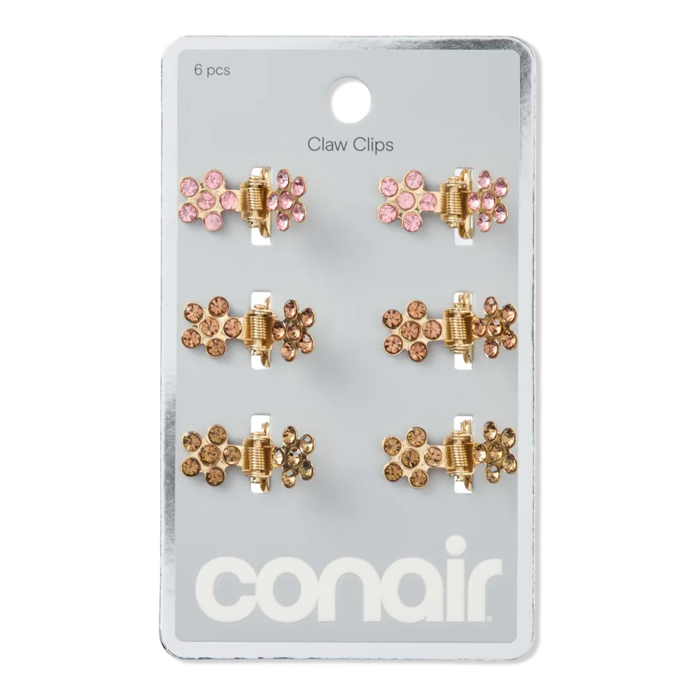Flower Claw Clip with Stones 6pk by Conair Accessories