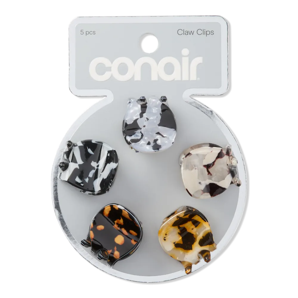 Mini Acrylic Claw Clips 5 Pk by Conair Accessories