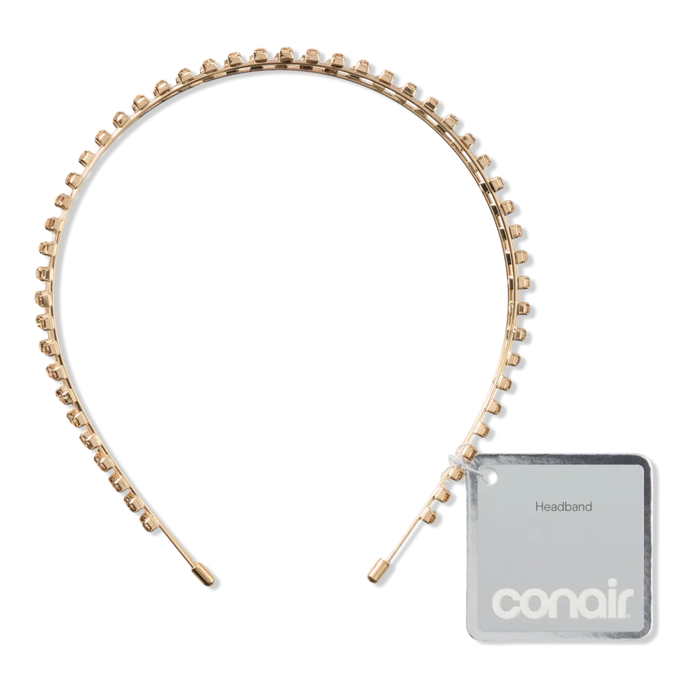 Double-Strand Headband with Smoke Quartz Stones