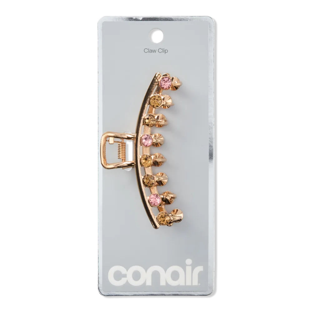 Metal Claw Clip with Multi-Color Stones by Conair Accessories