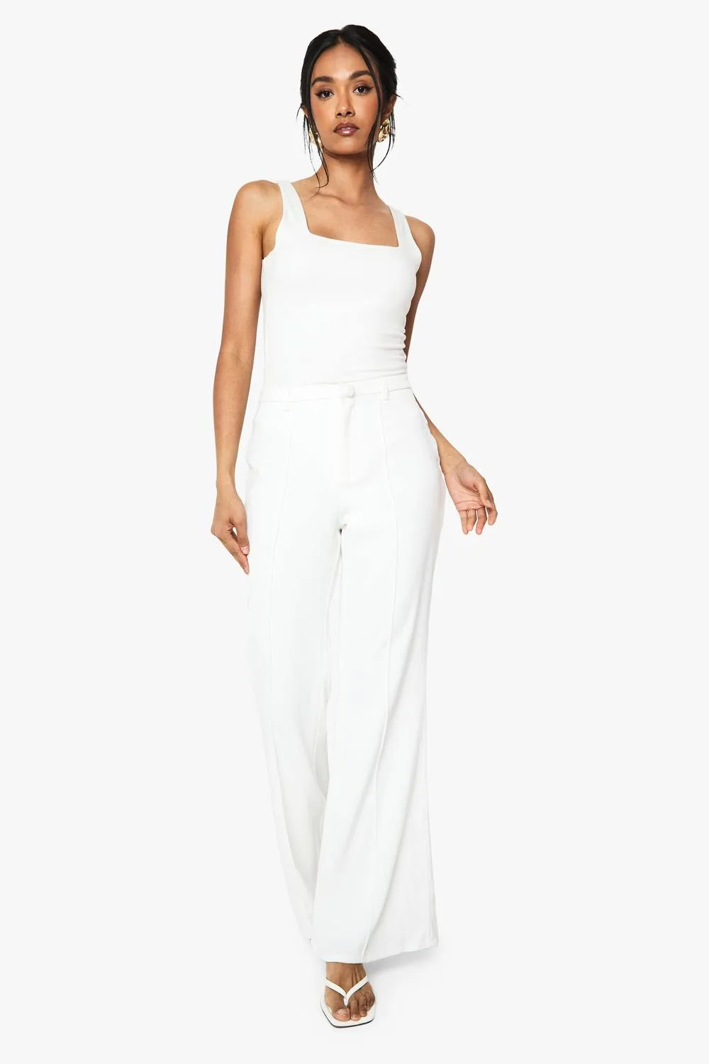 Occasion Tailored Slim Flare Trousers by boohoo