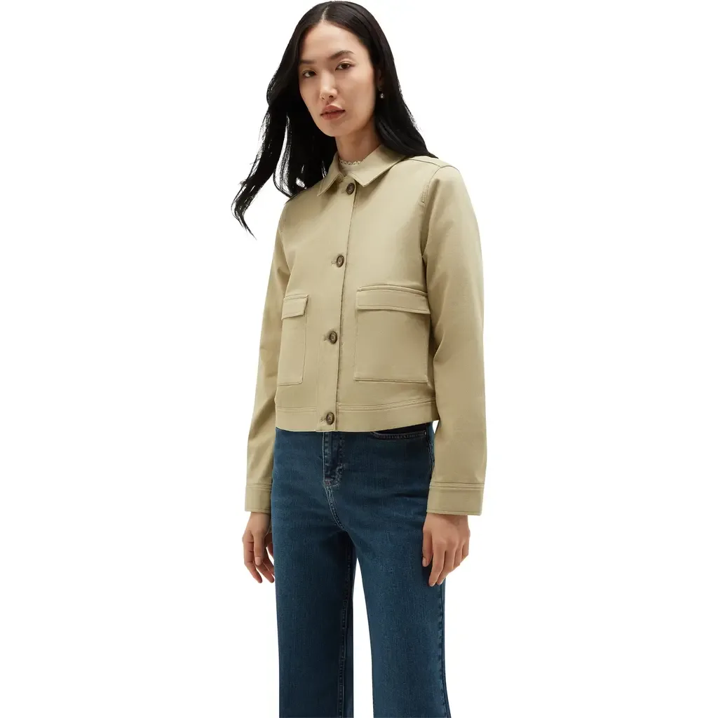 Manon Button-Front Utility Jacket by HOBBS LONDON
