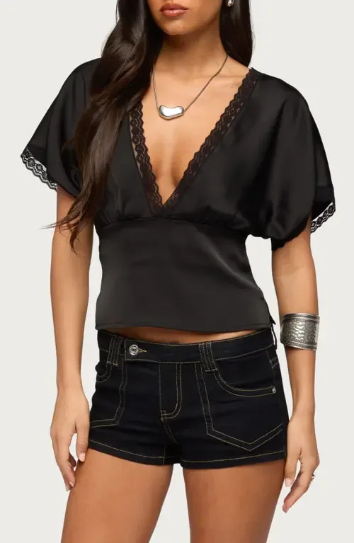 Ihara Lacey Cinched Waist Top by EDIKTED