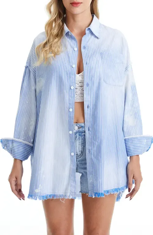Fringe Cotton Shirt by Bayeas