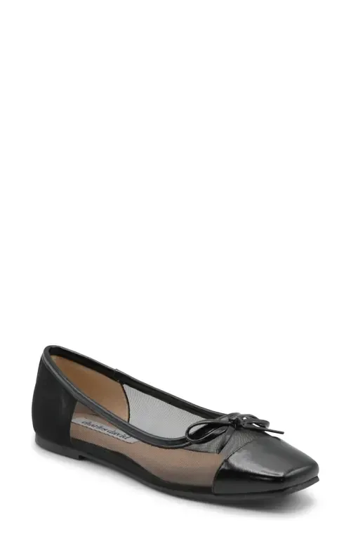 Simply Cap Toe Ballet Flat by Charles David
