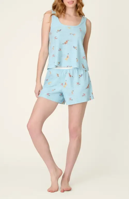 Print Boyfriend Boxer Shorts Pajamas by PJ Salvage