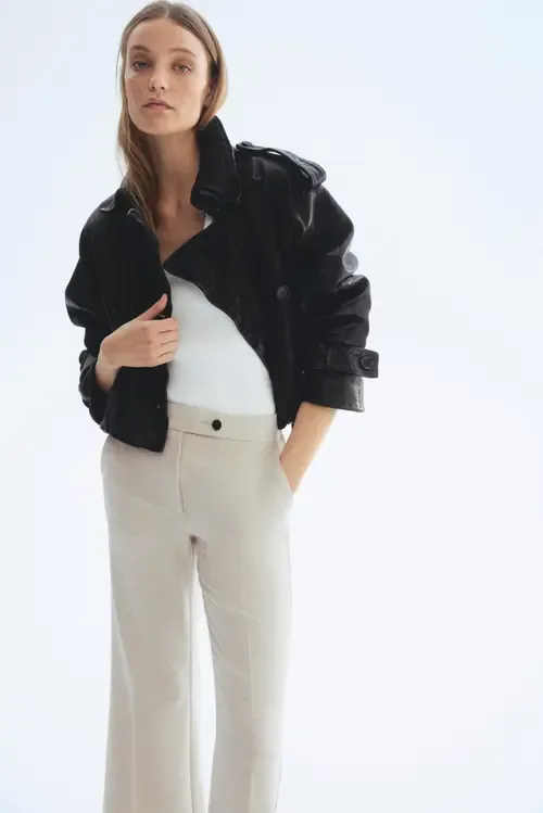 Bootcut Ankle-Length Trousers by H&M