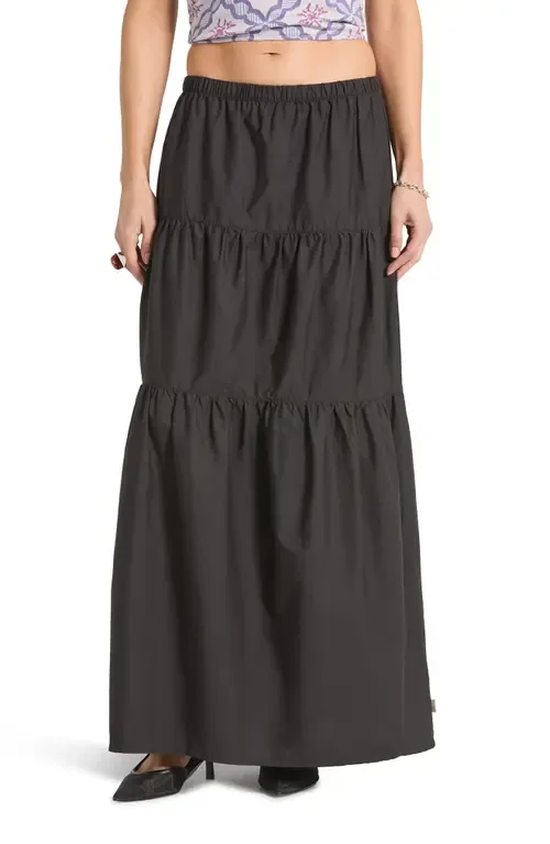 The Abigail Tiered Cotton Maxi Skirt by Brixton