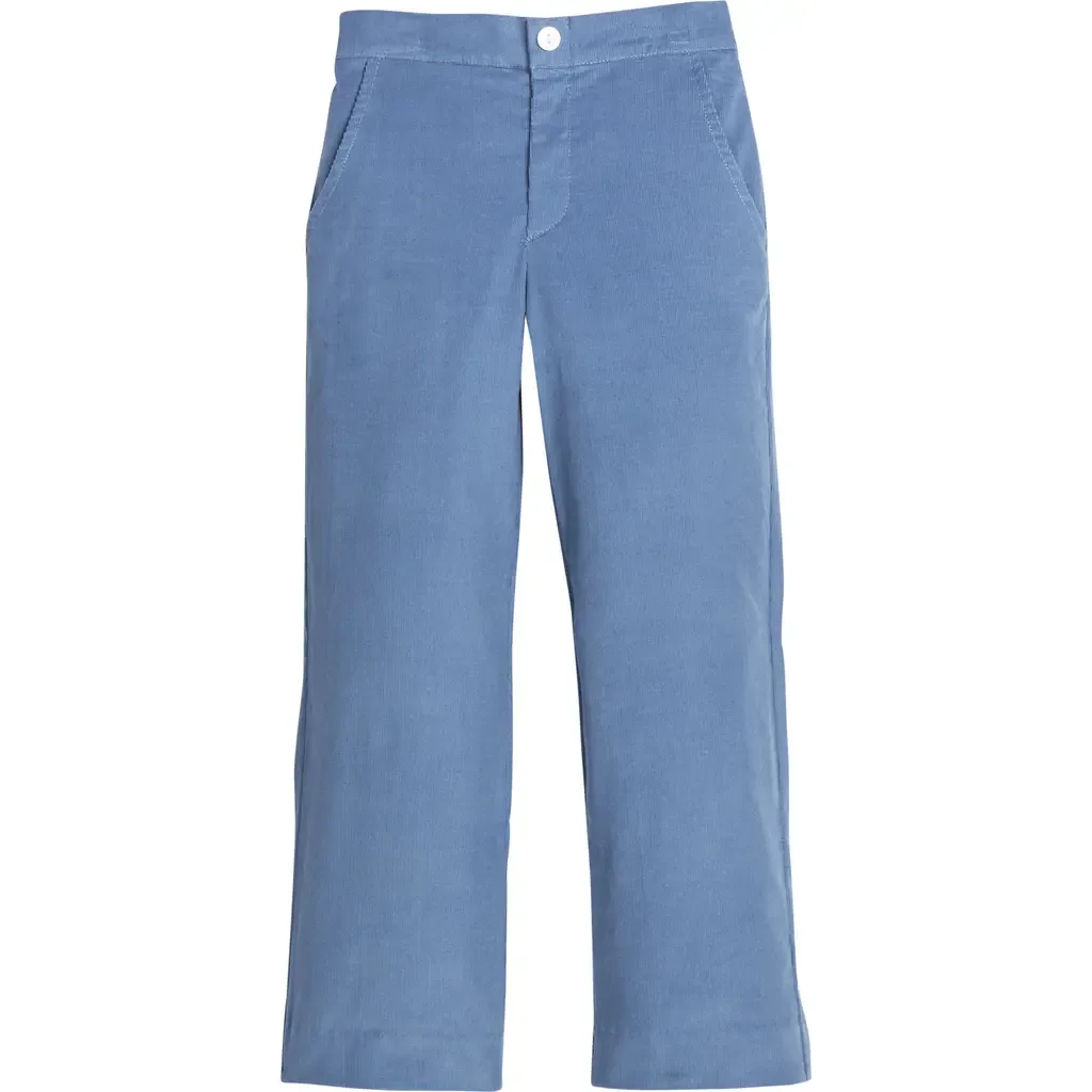 Pull on Pant in Stormy Blue Corduroy by Little English