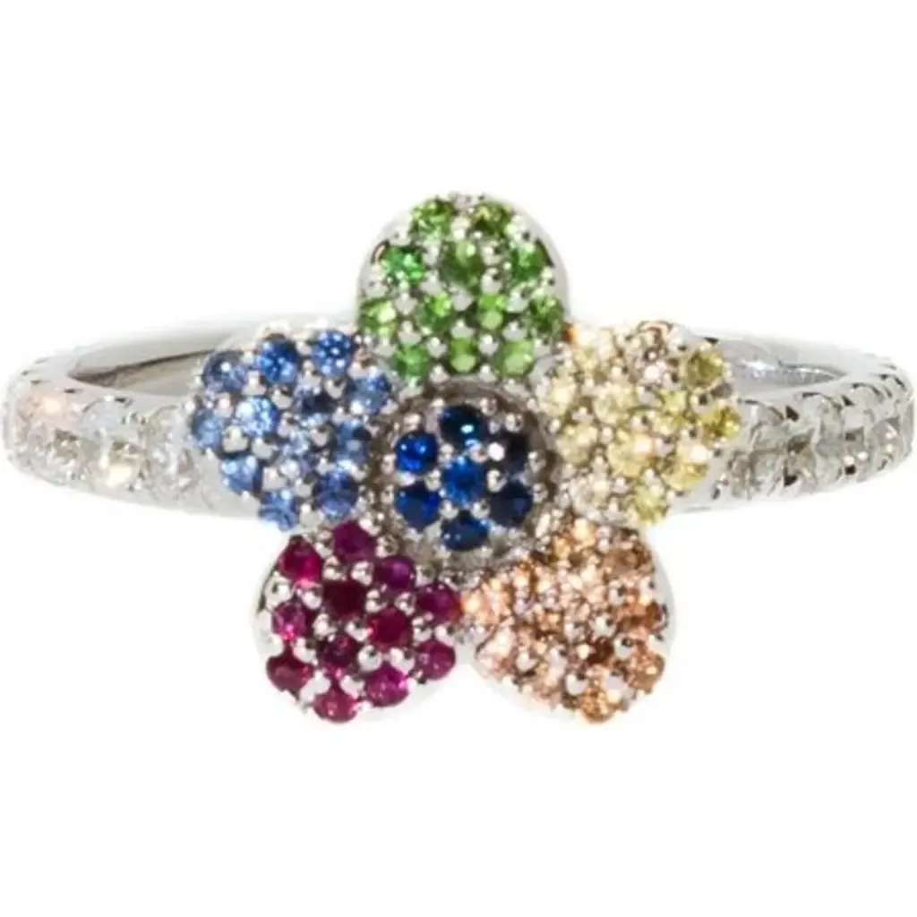 Flower Powers Pave Ring by FRY POWERS