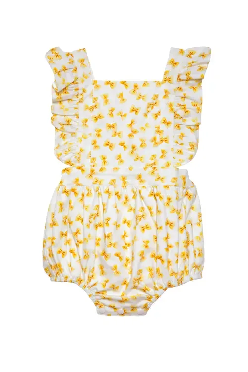 Ruffle Sleeve Bubble Romper by WORTHY THREADS