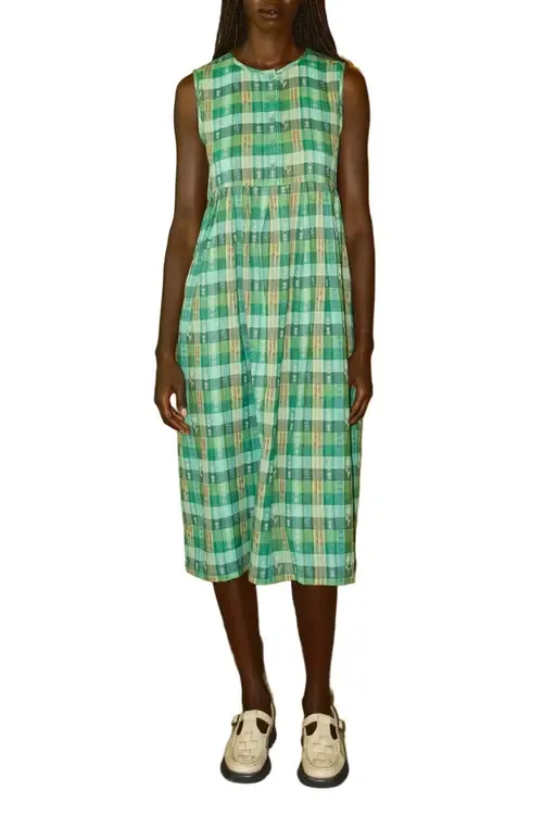 Cliff Empire Waist Sleeveless Midi Dress