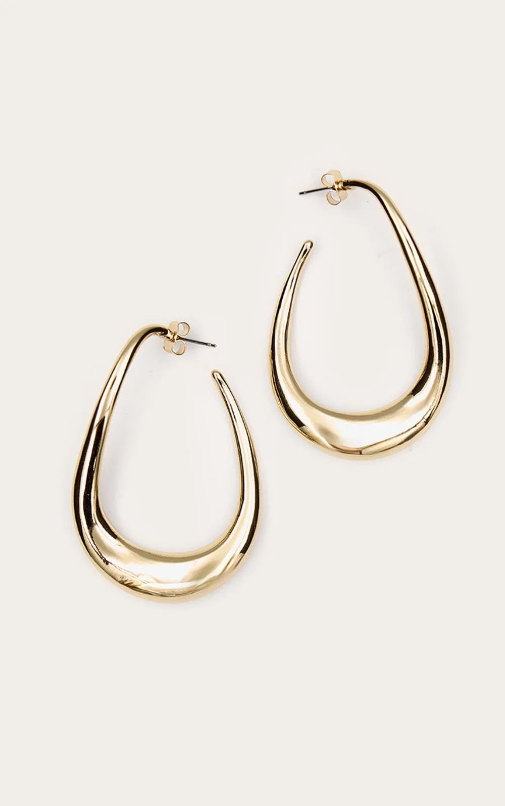 Oversized Slim Hoop Earrings