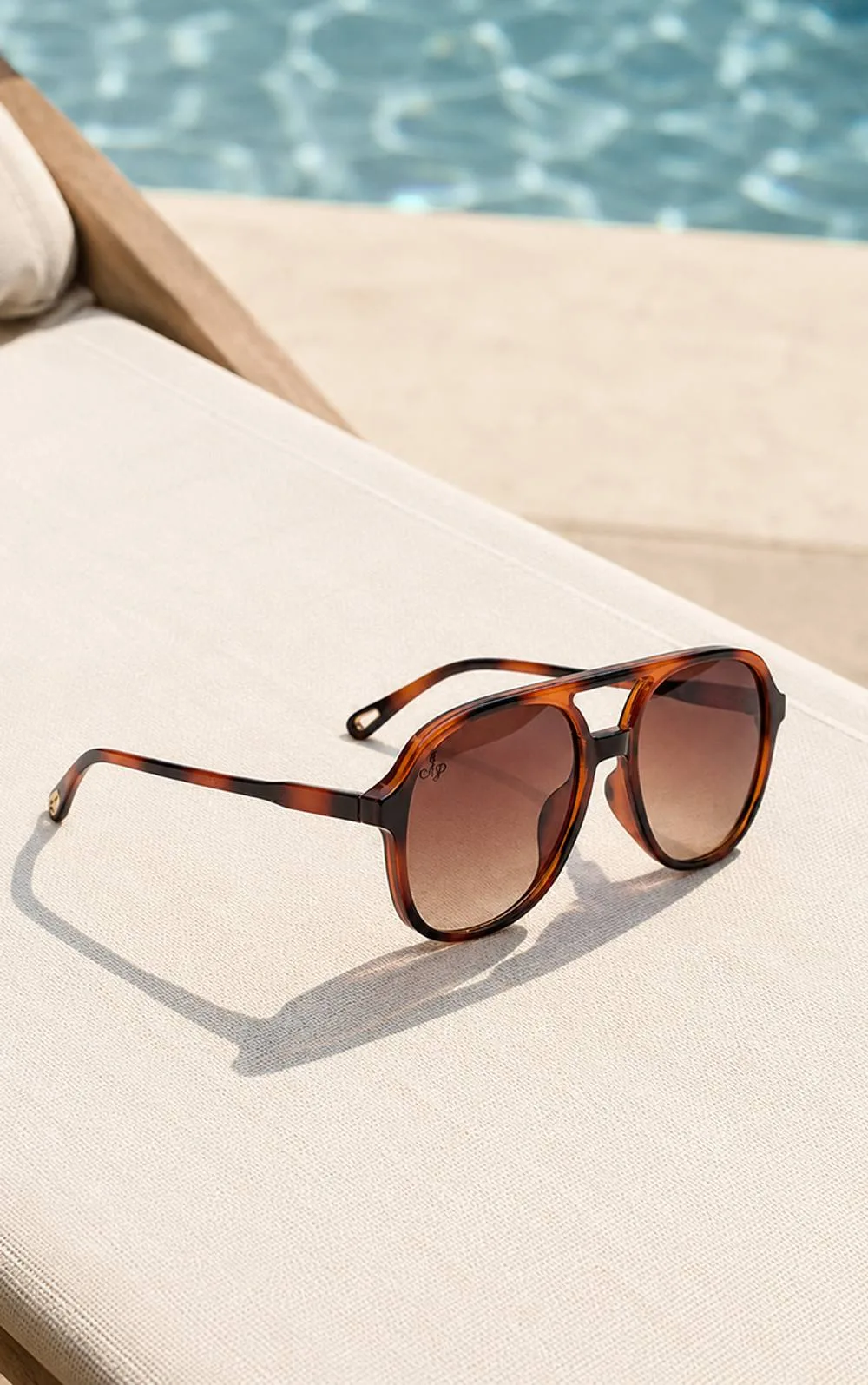 Jeepers Peepers Orange Tortoiseshell Round Aviator Brown Lens Sunglasses by PrettyLittleThing