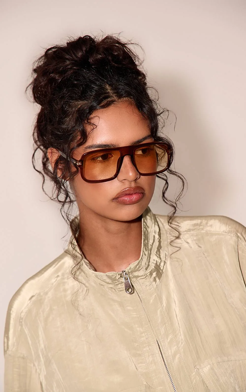 Yellow Lens Oversized Square Sunglasses by PrettyLittleThing
