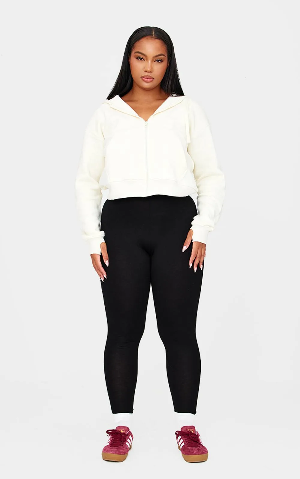 High Waisted Jersey Leggings by PrettyLittleThing