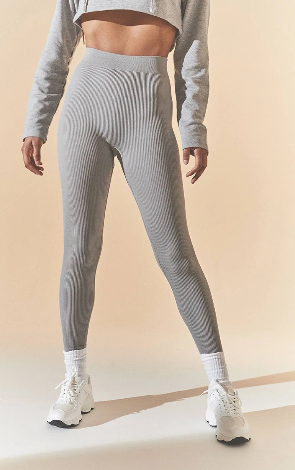 Structured Contour Rib Leggings by PrettyLittleThing