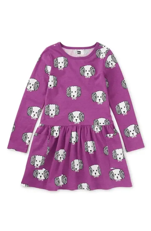 Long Sleeved Pocket Dress in Maltipoo by Tea Collection