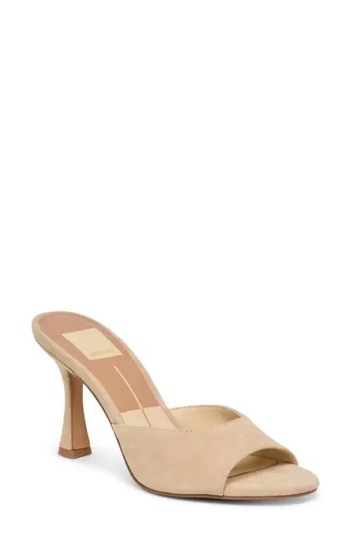Rosha Slide Sandal in Camel Suede by Dolce Vita