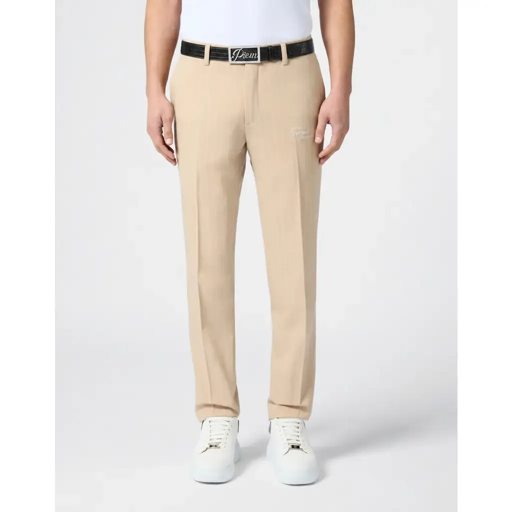 Saffiano Leather Belt Cocco by PHILIPP PLEIN