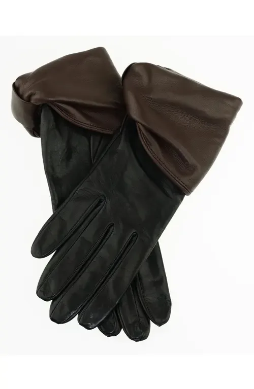 Julie Two Tone Leather Gloves by Paula Rowan