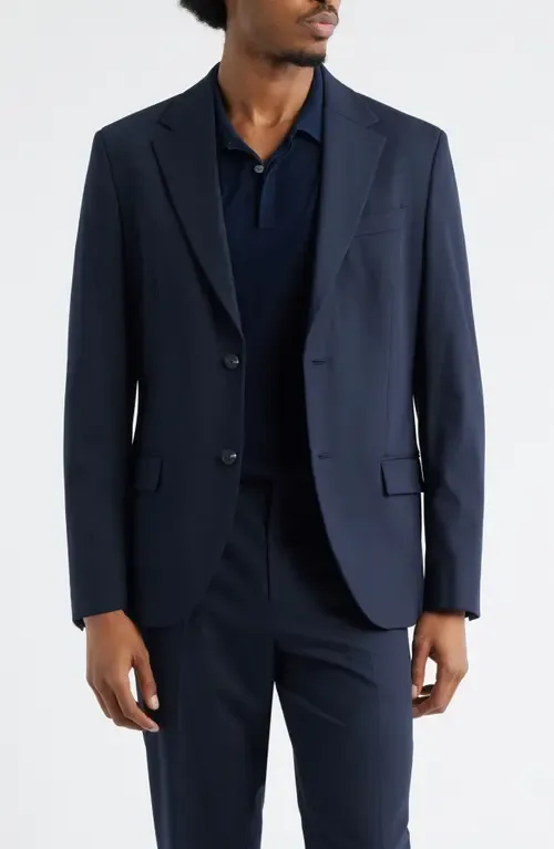 Slim Fit Solid Stretch Suit Jacket by Open Edit