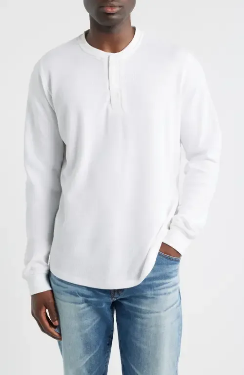 Calico Waffle Stitch Henley by James Campbell