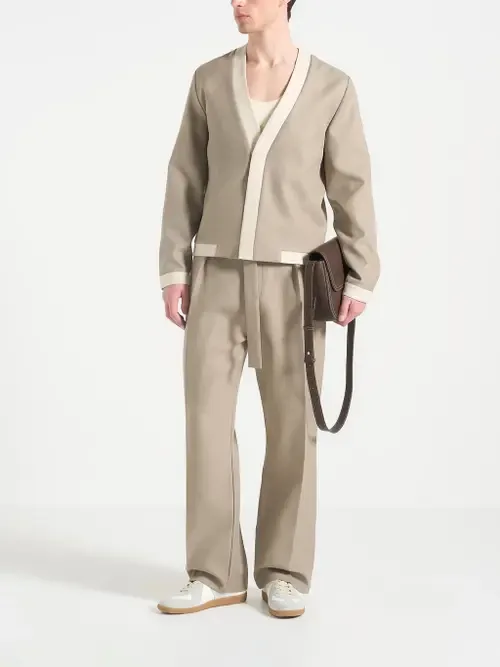Clovis Cardigan with Contrast Placket by Manière De Voir