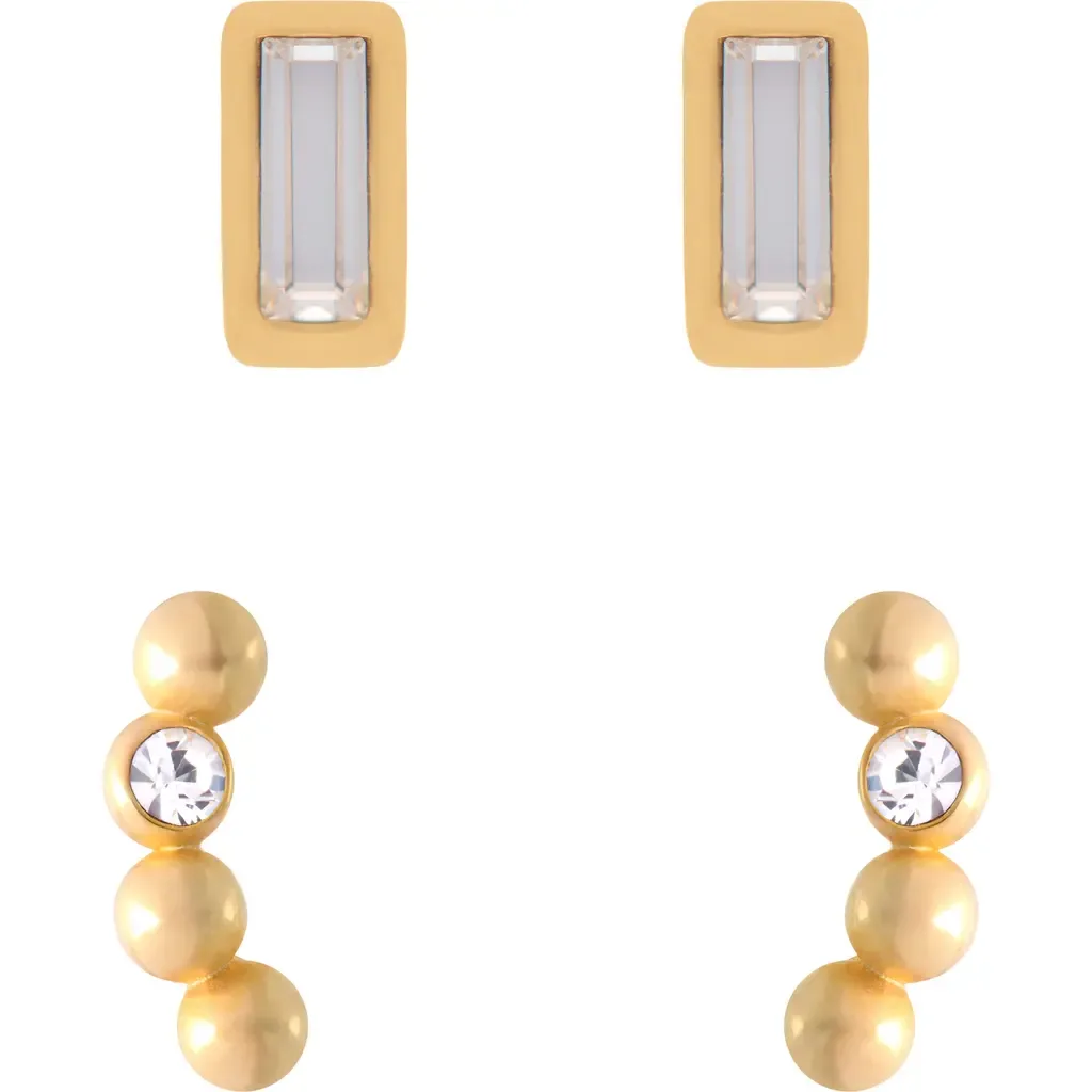 Mina Micro Set of 2 Stud Earrings by Reiss