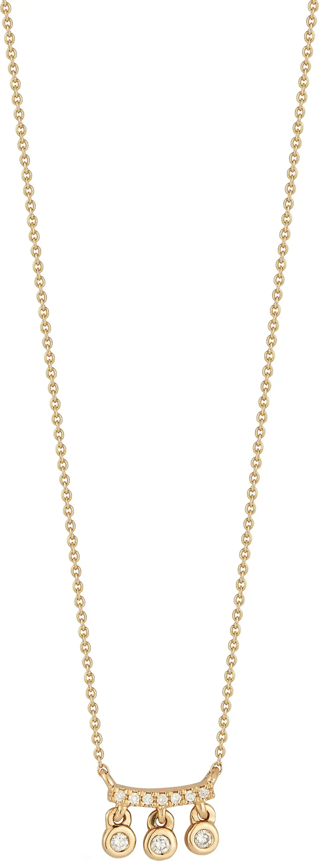 Lulu Jack Diamond Charm Bar Pendant Necklace by Dana Rebecca Designs