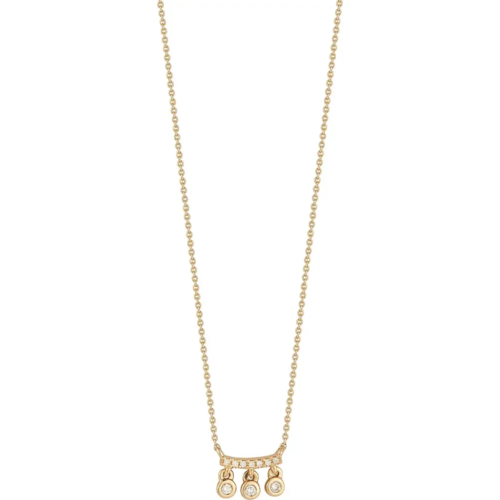 Lulu Jack Diamond Charm Bar Pendant Necklace by Dana Rebecca Designs