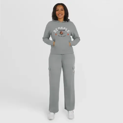 WEAR by Erin Andrews Cincinnati Bengals Waffle-Knit Long Sleeve Hooded Shirt & Pants Lounge Set by WEAR by Erin Andrews