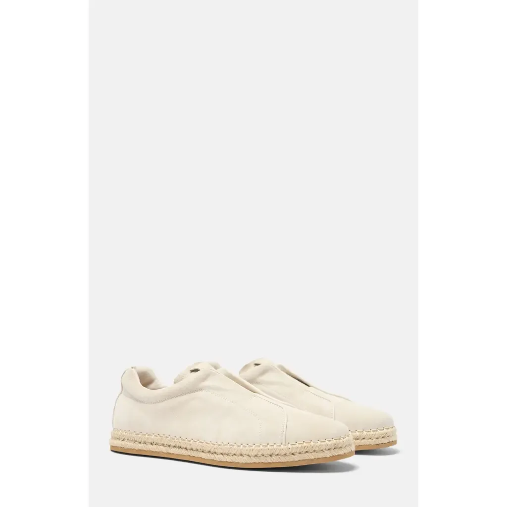 Thiago Espadrilles in Ivory - Suede by SCAROSSO