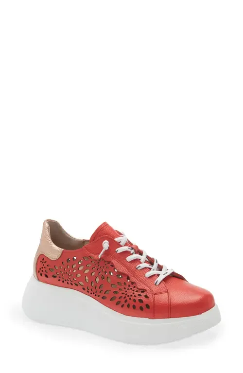 Laser Cutout Platform Sneaker
