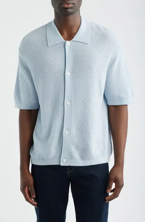 Short Sleeve Wool Cardigan by FRAME
