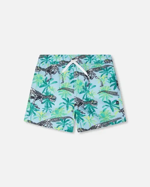 Mid Thigh Skeleton Boardshorts by Deux par Deux